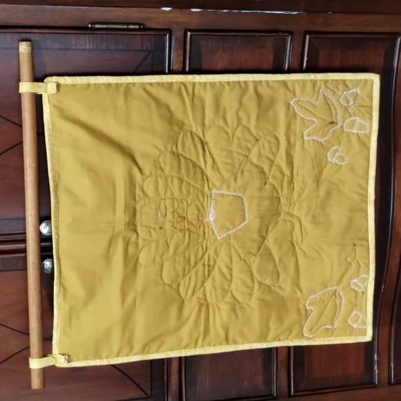 COPY - Handmade Quilted Thanksgiving Turkey Wall Hanging with Bar - Picture 2 of 4